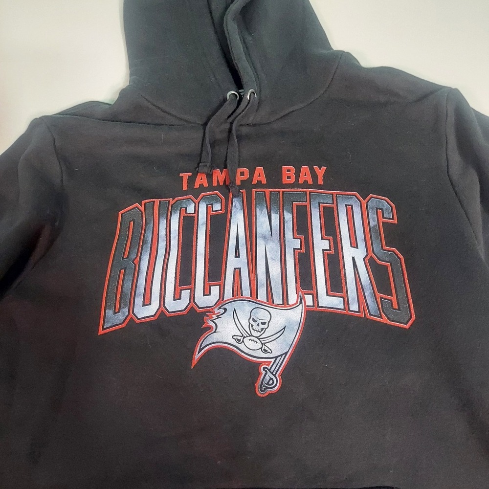 Fanatics Tampa Bay Buccaneers Mens M Black‎ Pullover Hoodie Sports Preppy Grunge